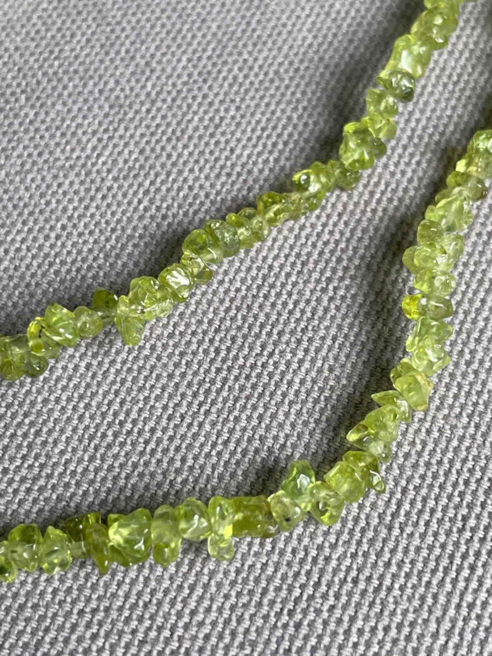 Peridot Chip Necklace - Picture 2 of 3